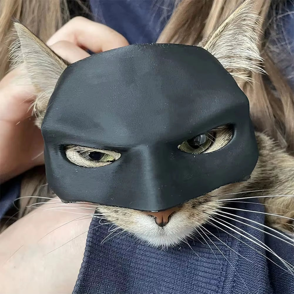 Cat Bat Cool Man Mask Cat Avenger Mask Matte Cute Bat Mask Superhero Toys Cat Bat Pet Man Mask for Cat and Dogs